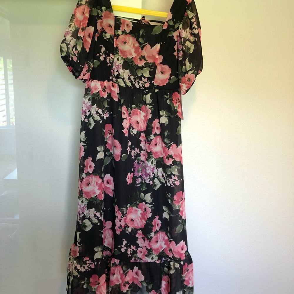 Girls flower print dress